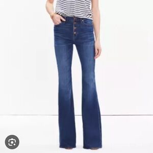 Madewell Dark Blue Flare Jeans